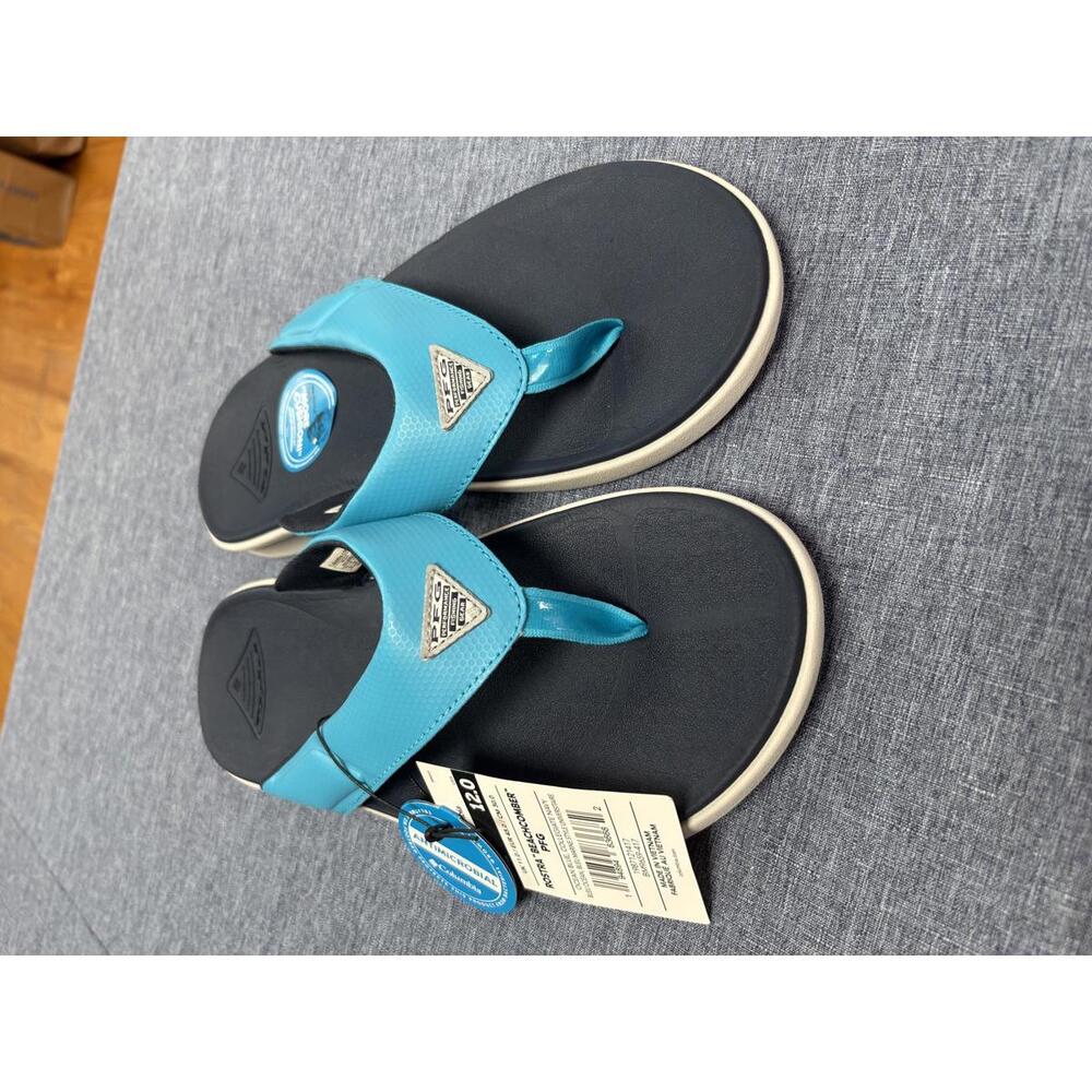 Columbia Ocean Blue  Beachcomber  Navy Flip Flop Sandals  13